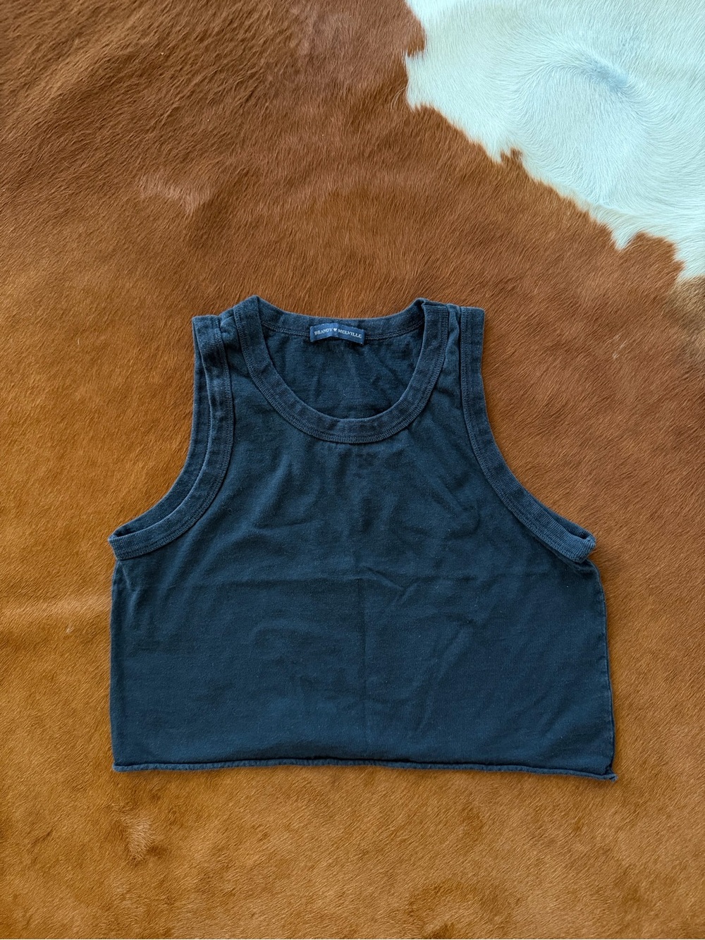 Brandy Melville black crop tank one size